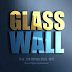 3D Glass Wall Logo Mockup PSD