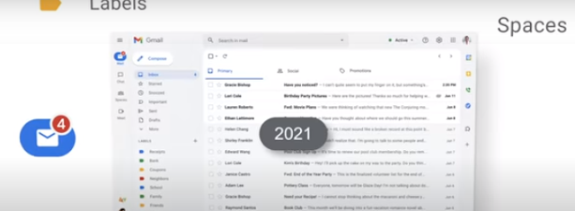 Gmail has a New look and better search results going foward