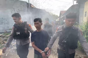 Polrestabes Medan GSN di Jalan Klambir V, Bandar Sabu Dibekuk dan Barak Beranjau Kawat Duri Dibakar