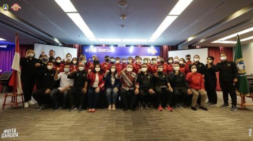 Pelepasan Timnas Putri Indonesia ke India Berlangsung Haru, Ketum PSSI: Semoga Hasil Terbaik Diraih di Piala Asia Wanita 2022