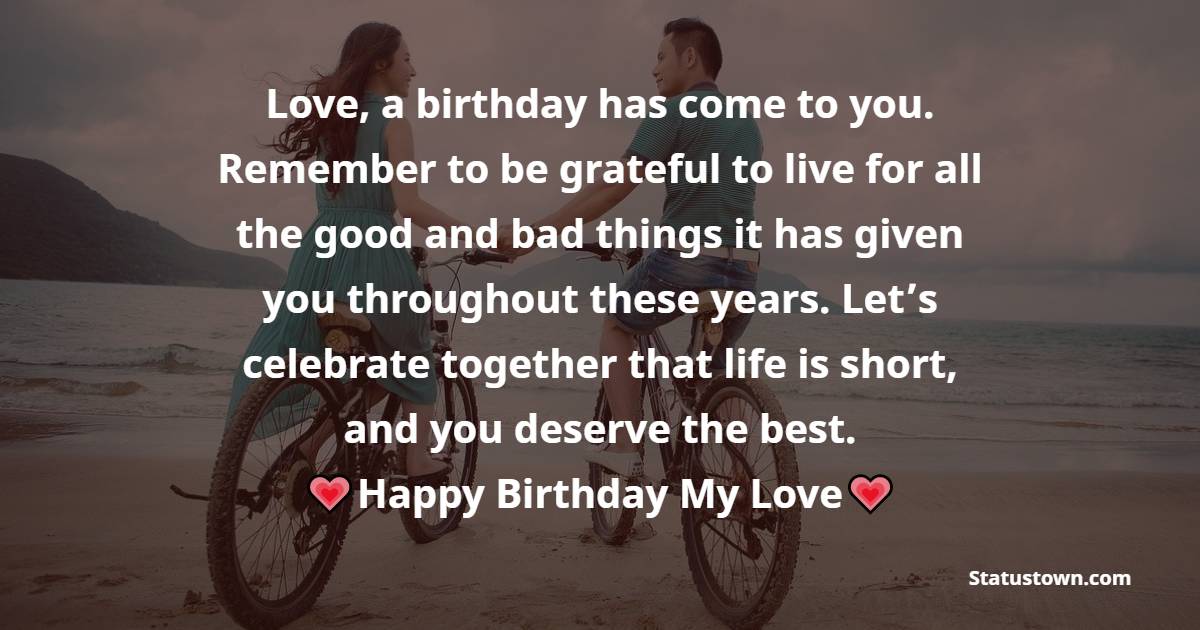 Romantic Birthday Wishes for Wife with Images In English