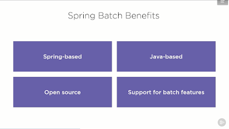 What are main benefits of using Spring Batch