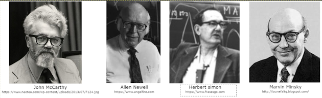 Los padres de la IA: John McCarthy, Allan Newell, Herber Simon y Marvin Minsky