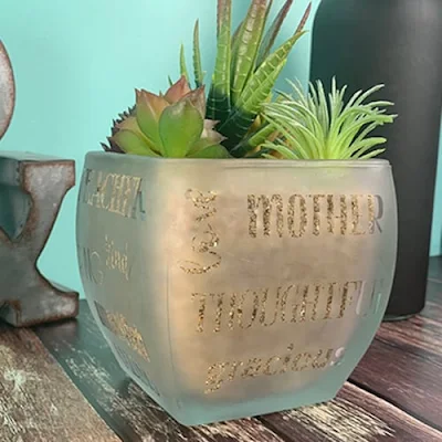 How to Create a DIY Etched Vase for Mother's Day