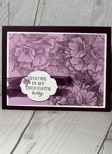 FLoral handmade greeting card using the Sale-A-Bration Host Set Calming Camellia from Stampin' Up!