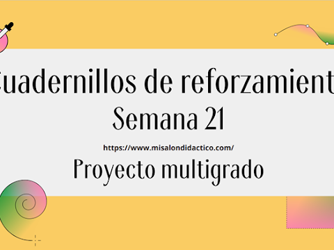 Semana 21: Cuadernillo de reforzamiento por tema común para 2° grado