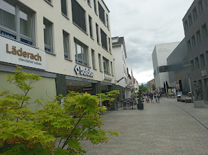 A view of the street along Vaduz in Liechtenstein.