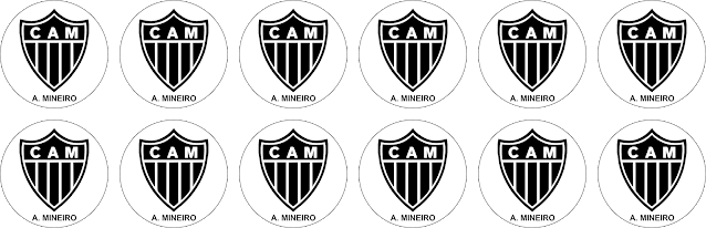 ATLÉTICO MINEIRO ALGAZARRA-MG ESCUDO GULIVER ARETE GULIVER ESCUDINHOS BOTÓES GULIVER TIME BOTÃO GULIVER