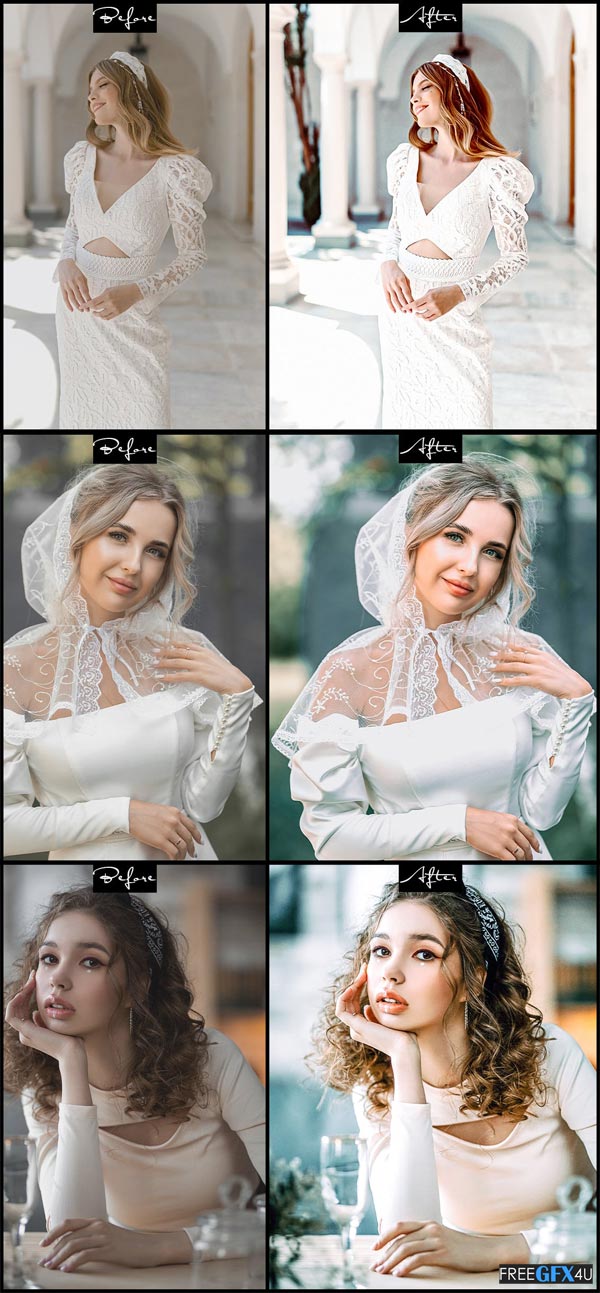 Bright Wedding Actions and Presets