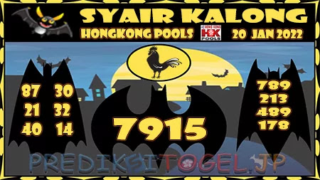 Syair Kalong HK Malam Ini 20-01-2022