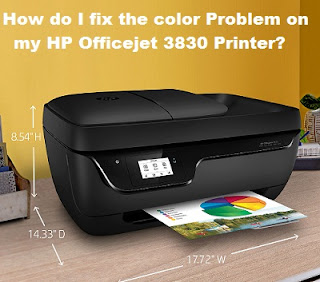 HP Officejet 3830 Printing Not Colour