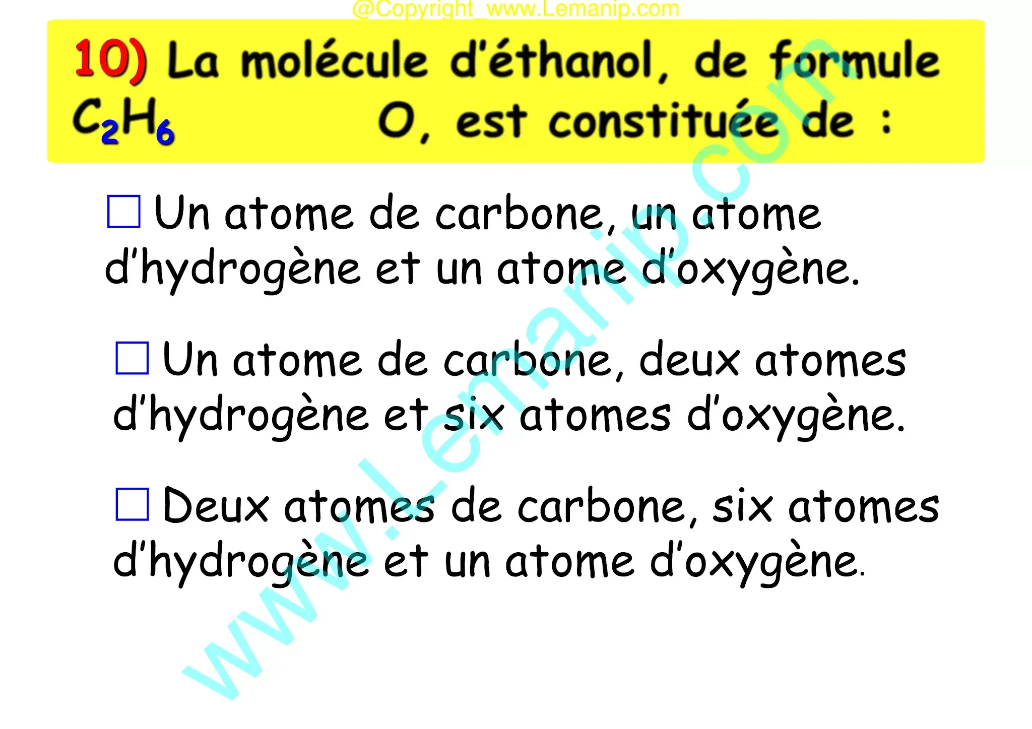 atome matiere electrone physique 11