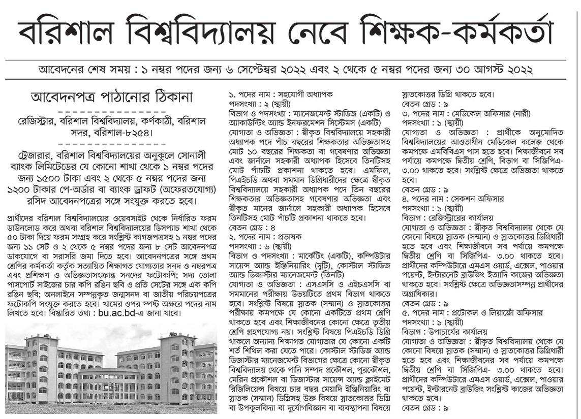 Newspaper Job Circular published 21 August 2022 - চাকরির খবর পত্রিকায় প্রকাশিত ২১ আগস্ট ২০২২ - আজকের চাকরির খবর পত্রিকায় প্রকাশিত ২১ আগস্ট ২০২২ - আজকের চাকরির খবর ২০২২ - চাকরির খবর ২০২২-২০২৩ - দৈনিক চাকরির খবর ২০২২ - Chakrir Khobor 2022 - Job circular 2022-2023