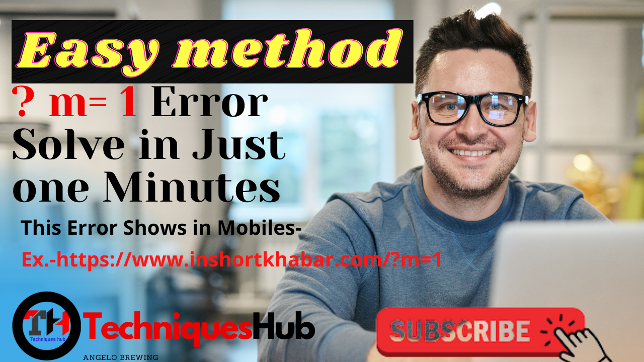 How to solve ?m=1 error in blogger easy method | Solution of ?m=1 error |