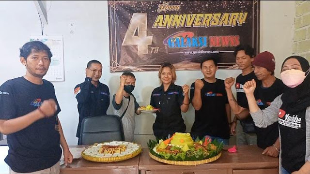 Hari Ulang Tahun ke - 4 Media Galaksinewss.com Kota Metro Berbagi Paket Sembako