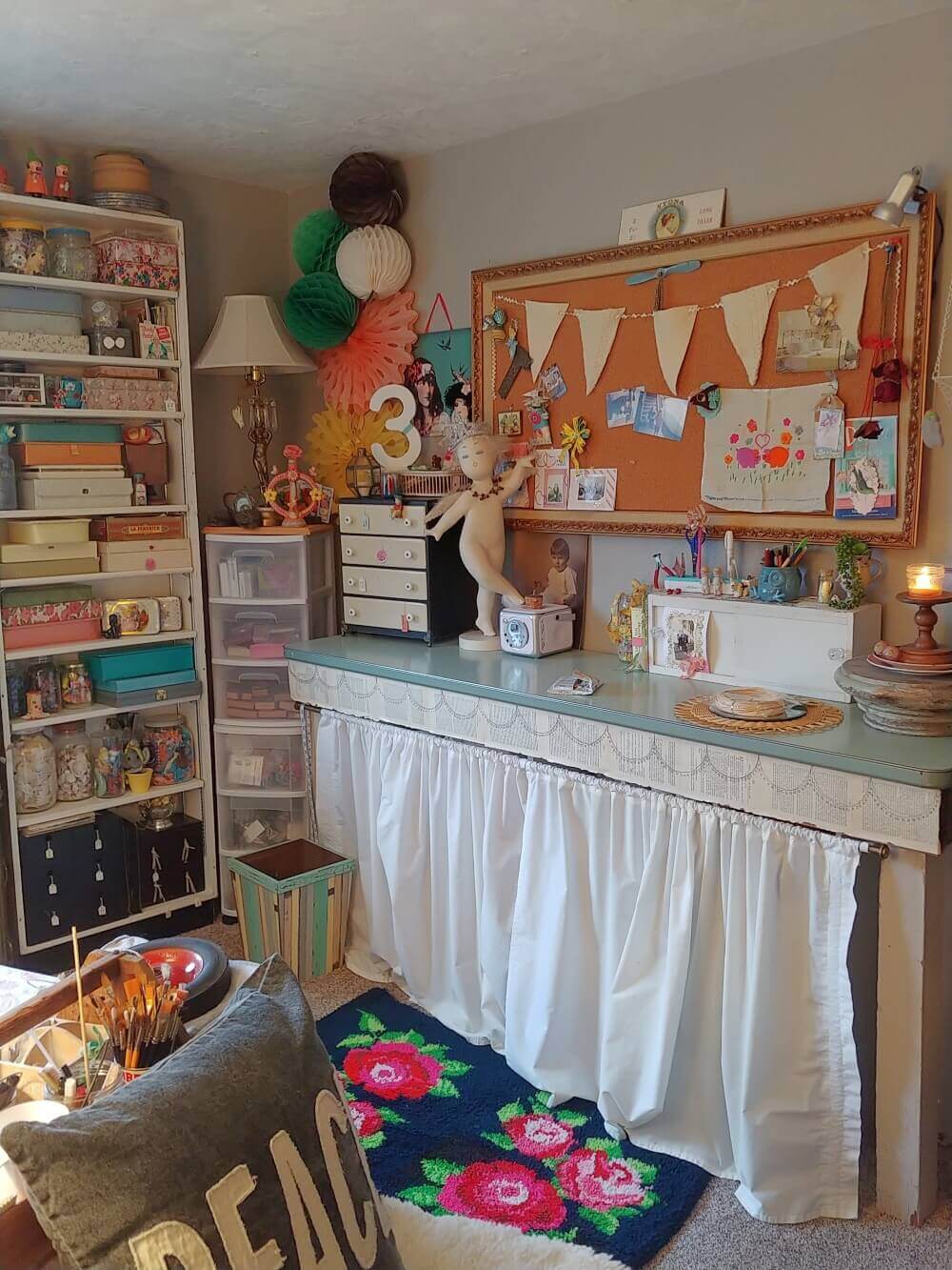 How to Make Space for a Craft Studio When You Don't Have Any Space