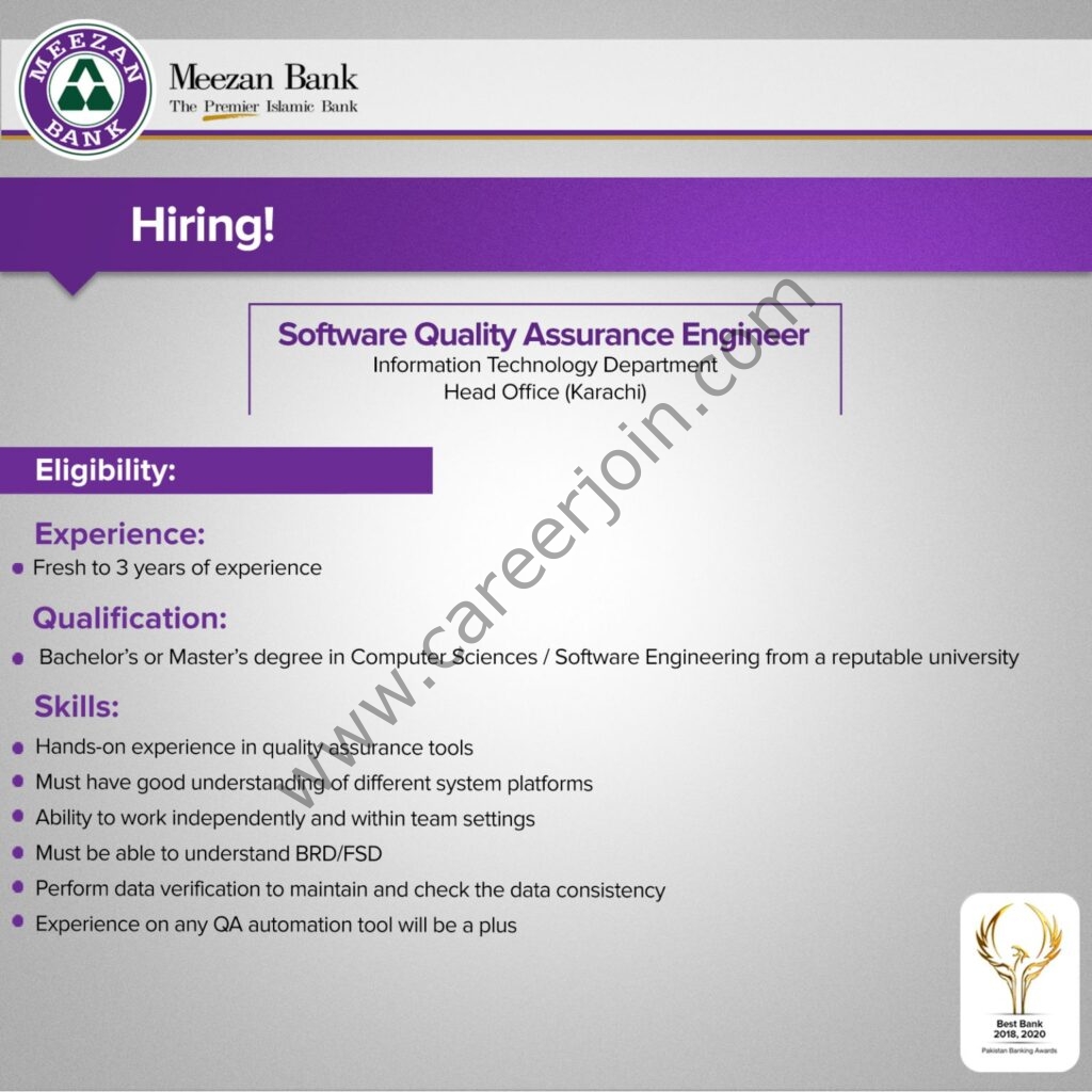 Jobs in Meezan Bank Limited