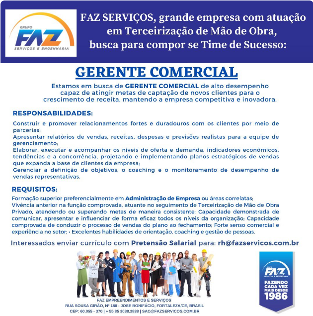 Gerente Comercial 