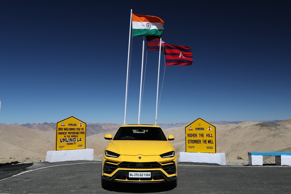 Lamborghini Urus unlocks the world’s highest driveable road in India