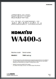 WA 400-5 Shop Manual Wheel Loader