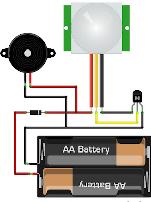 alarm anti maling tanpa arduino