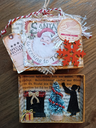 Winnaar met mijn kerstdoosjes Let's Craft and Create