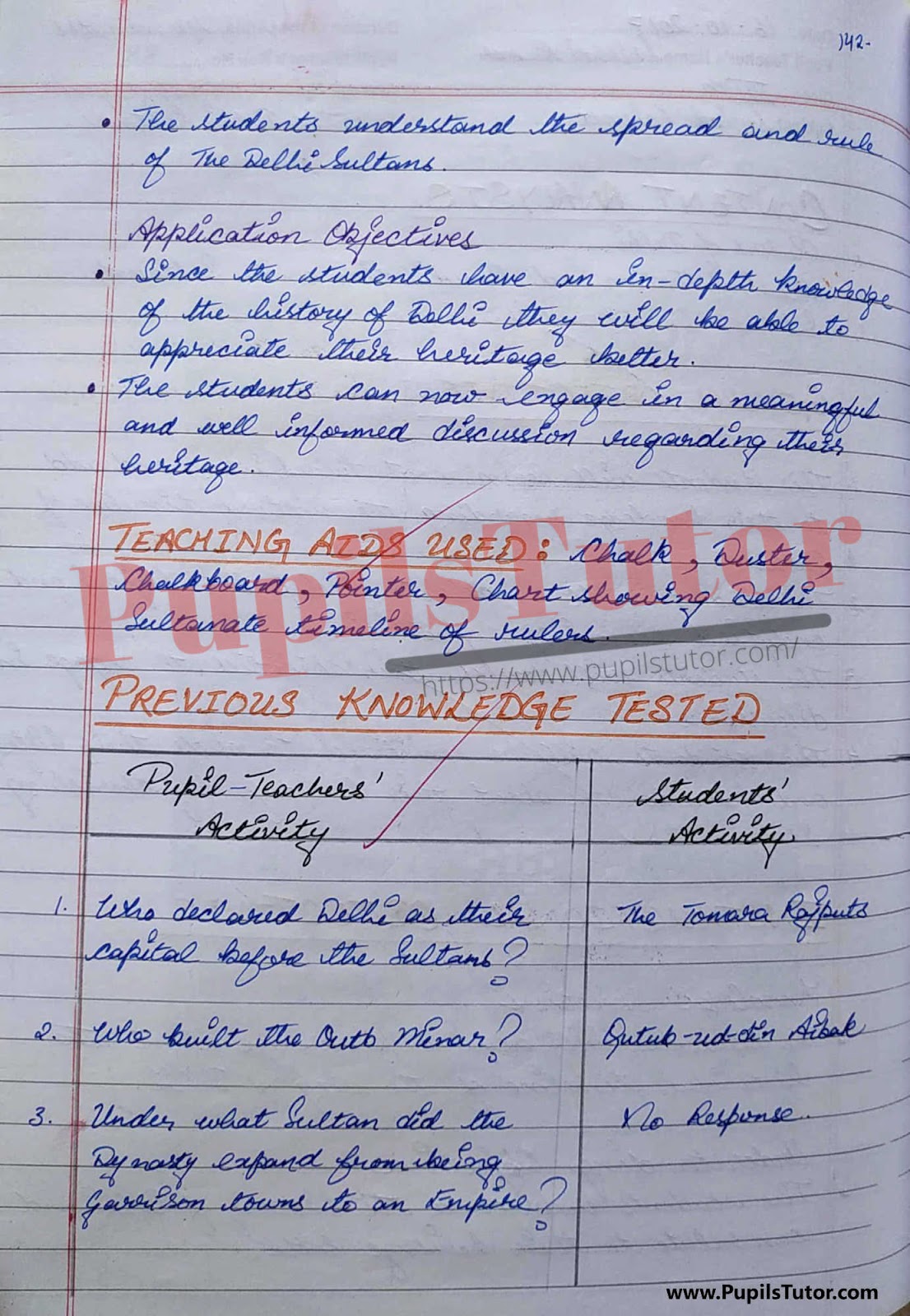 Mega Teaching Skill Delhi Sultanate Lesson Plan For B.Ed And Deled In English Free Download PDF And PPT (Power Point Presentation And Slides) – (Page And Image Number 2) – PupilsTutor