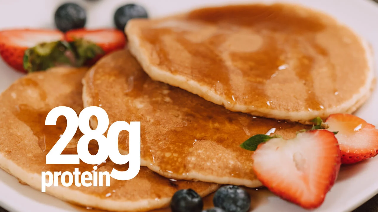 Εύκολα High Protein Pancakes χωρίς σκόνη πρωτεΐνης 