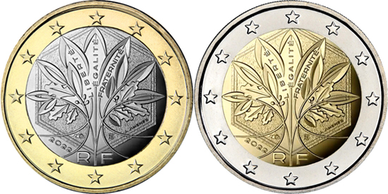 France 1 & 2 euro 2022 - New designs