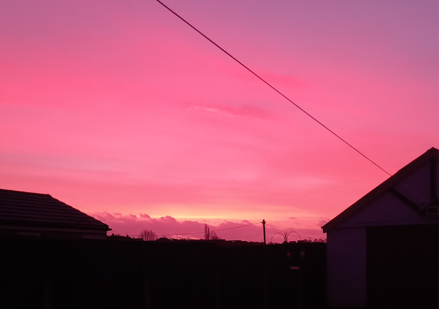 A pretty pink sky