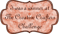 Winner at The Creative Crafters Challenge