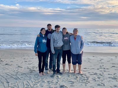 Another picture of the 5 of us on the beach.