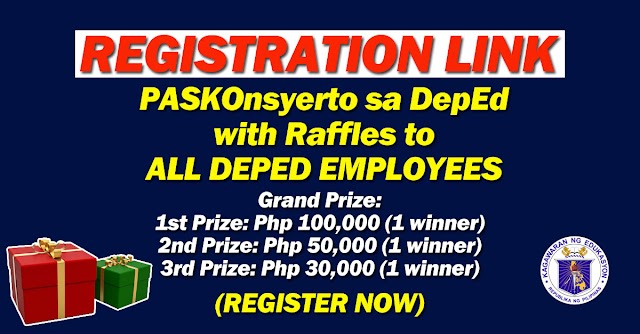 REGISTRATION LINK: PASKOnsyerto sa DepEd with Raffles to ALL DEPED EMPLOYEES | Register here!