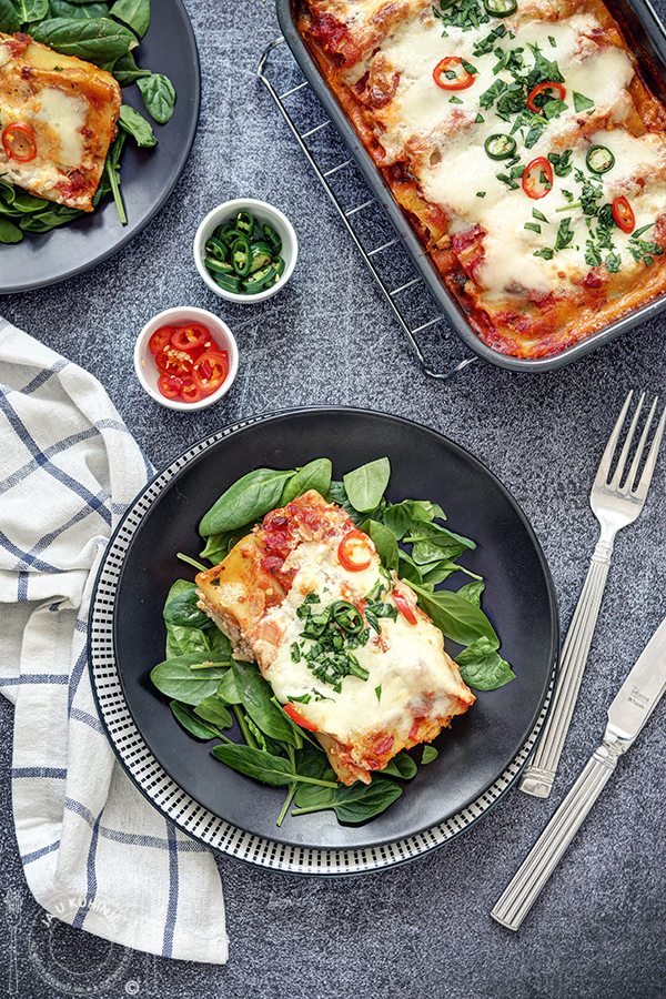 Cannelloni sa piletinom, rikotom i spanaćem