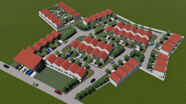 site plan perumahan cluster