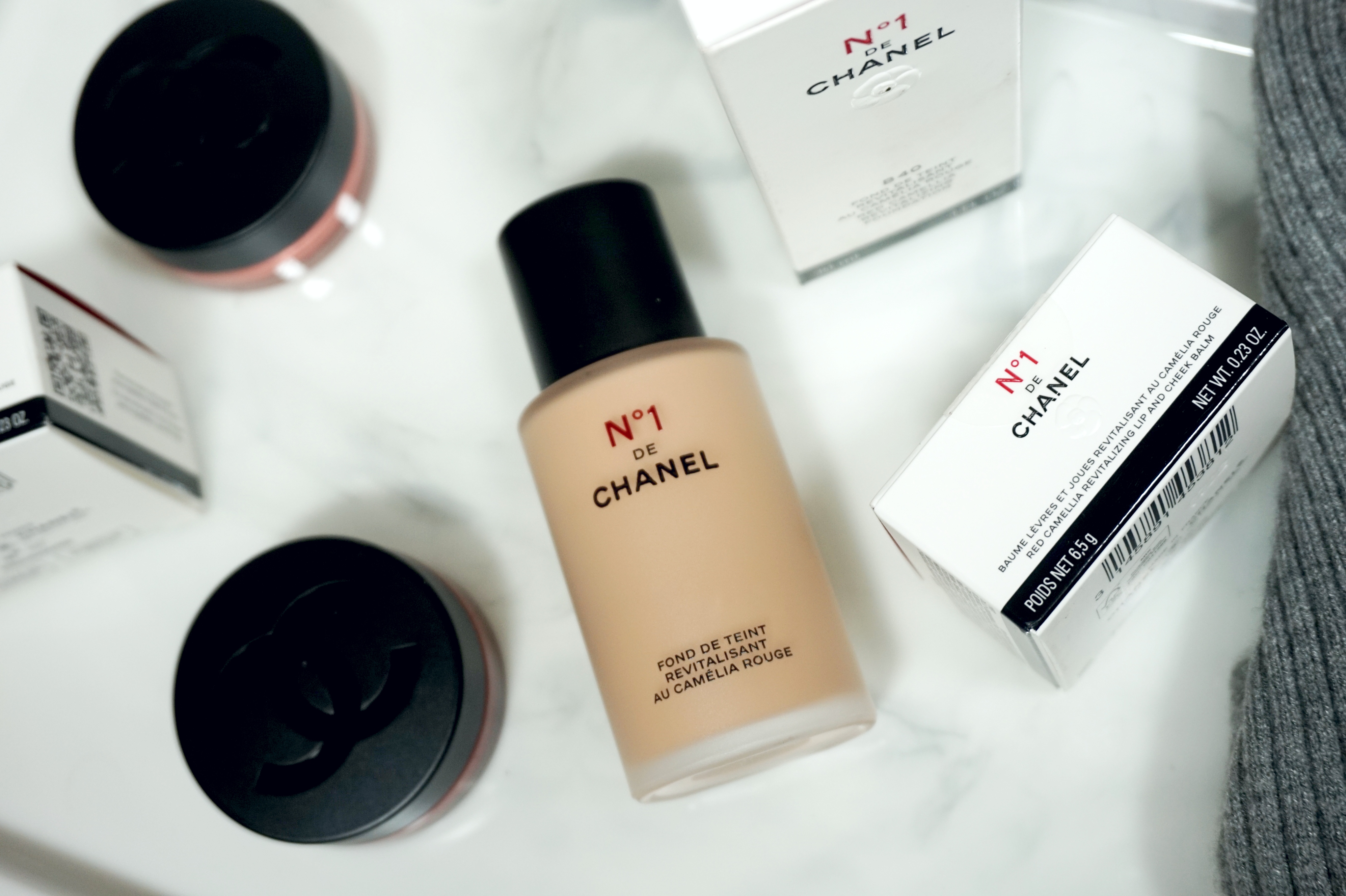 Chanel N°1 DE CHANEL Red Camellia Revitalizing Foundation Review and Swatches