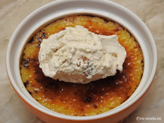 Creme brulee cu inghetata reteta desert prajitura crème brûlée crème brulée crema de zahar ars retete deserturi prajituri dulce,