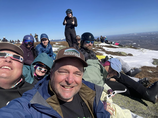 2024 Total Solar Eclipse over Saddleback Maine