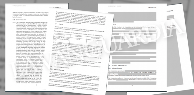 La Vanguardia' acede ao documento sobre os acordos para compra de doses