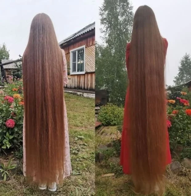 رابونزيل الروسية البالغة من العمر 28 عامًا لم تقص شعرها منذ 23 عامًا