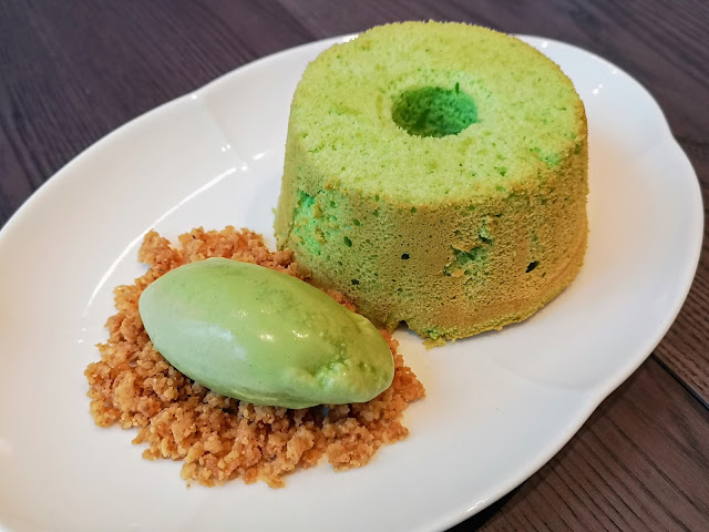 Pandan Cake and Gelato