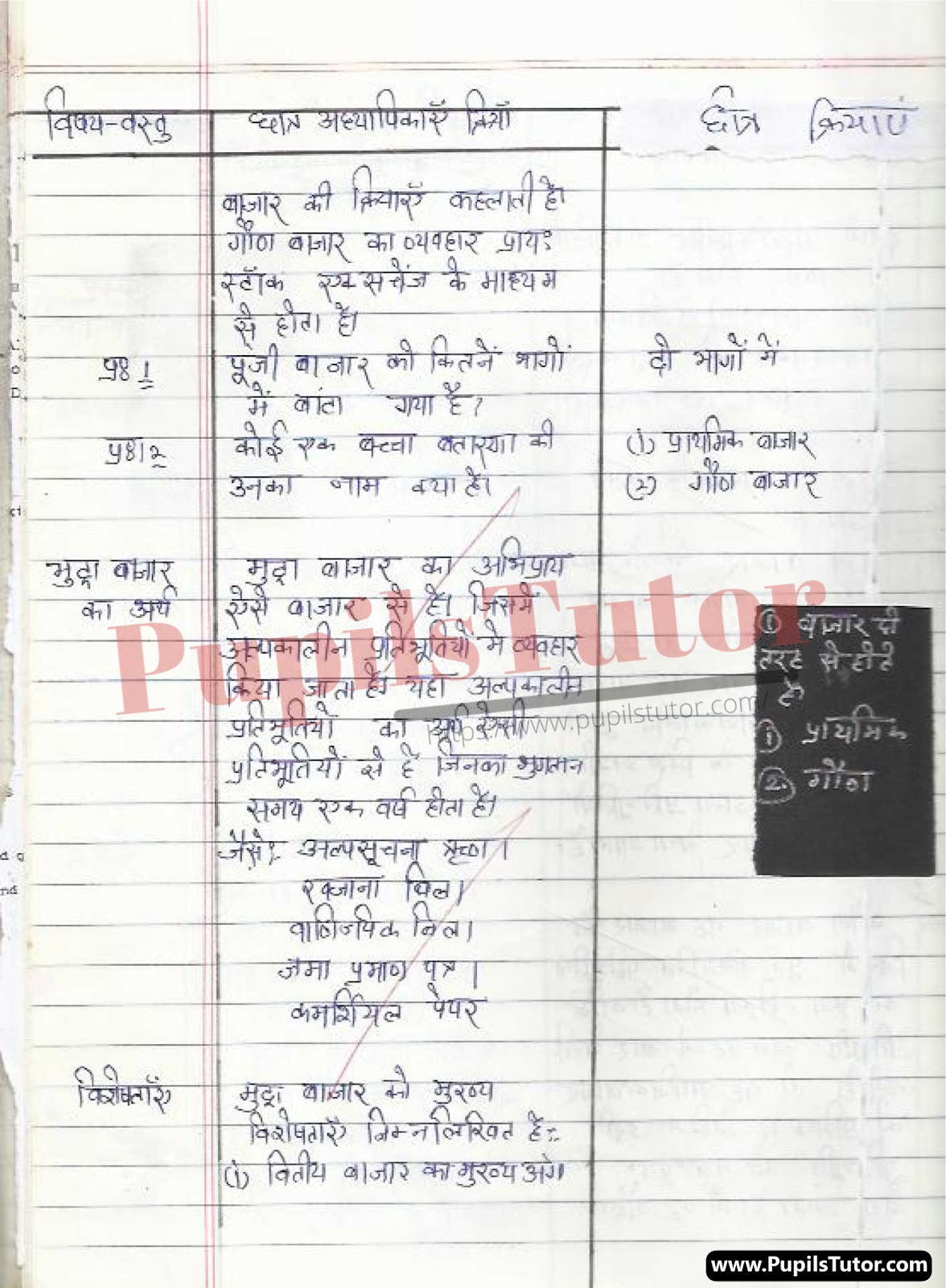 BED, DELED, BTC, BSTC, M.ED, DED And NIOS Teaching Of Commerce Innovative Digital Lesson Plan Format In Hindi On Punji Tatha Mudra Bazar (Capital And Money Market) Topic For Class 4th 5th 6th 7th 8th 9th, 10th, 11th, 12th | पूंजी तथा मुद्रा बाजार टॉपिक पर टीचिंग ऑफ कॉमर्स का डिजिटल लेसन प्लान फॉर्मेट हिंदी में कक्षा 4 5 वीं 6 वीं 7 वीं 8 वीं 9 वीं, 10 वीं, 11 वीं, 12 वीं के लिए  – [Page And Photo 4] – pupilstutor.com