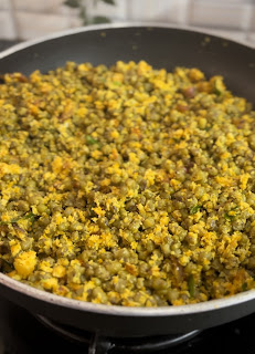 Cherupayar Thoran | Green Moong Dal Stir Fry Using Coconut