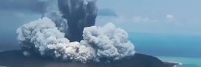 Извержения подводного вулкана Хунга-Тонга-Хунга-Хаапай