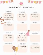 CALENDARIO DE ANIVERSARIOS