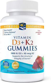 Nordic Naturals Vitamin D3 1000IU + K2 45mcg Gummies