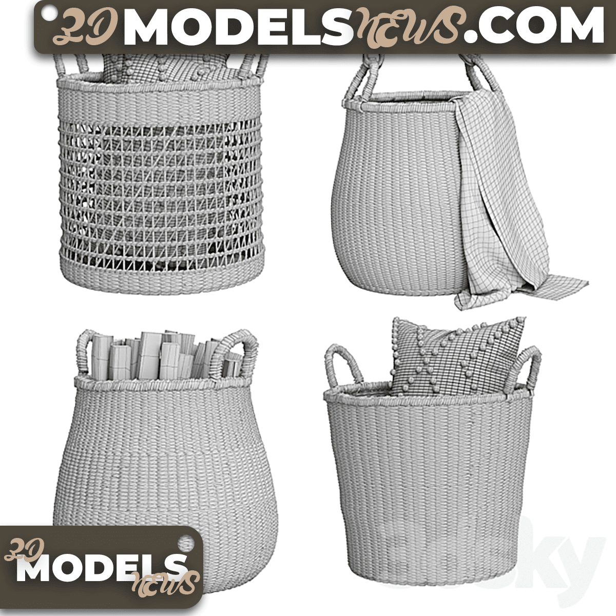 Baskets Model Set 02 5