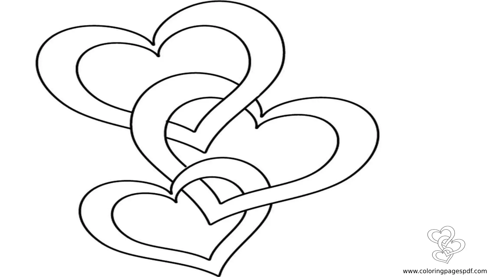 Coloring Pages Of A Heart Chain