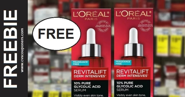 FREE L'Oreal Paris Face Serum CVS Deals