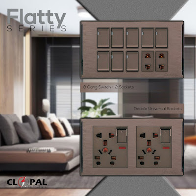 Clopal Flatty Series Switches and Sockets